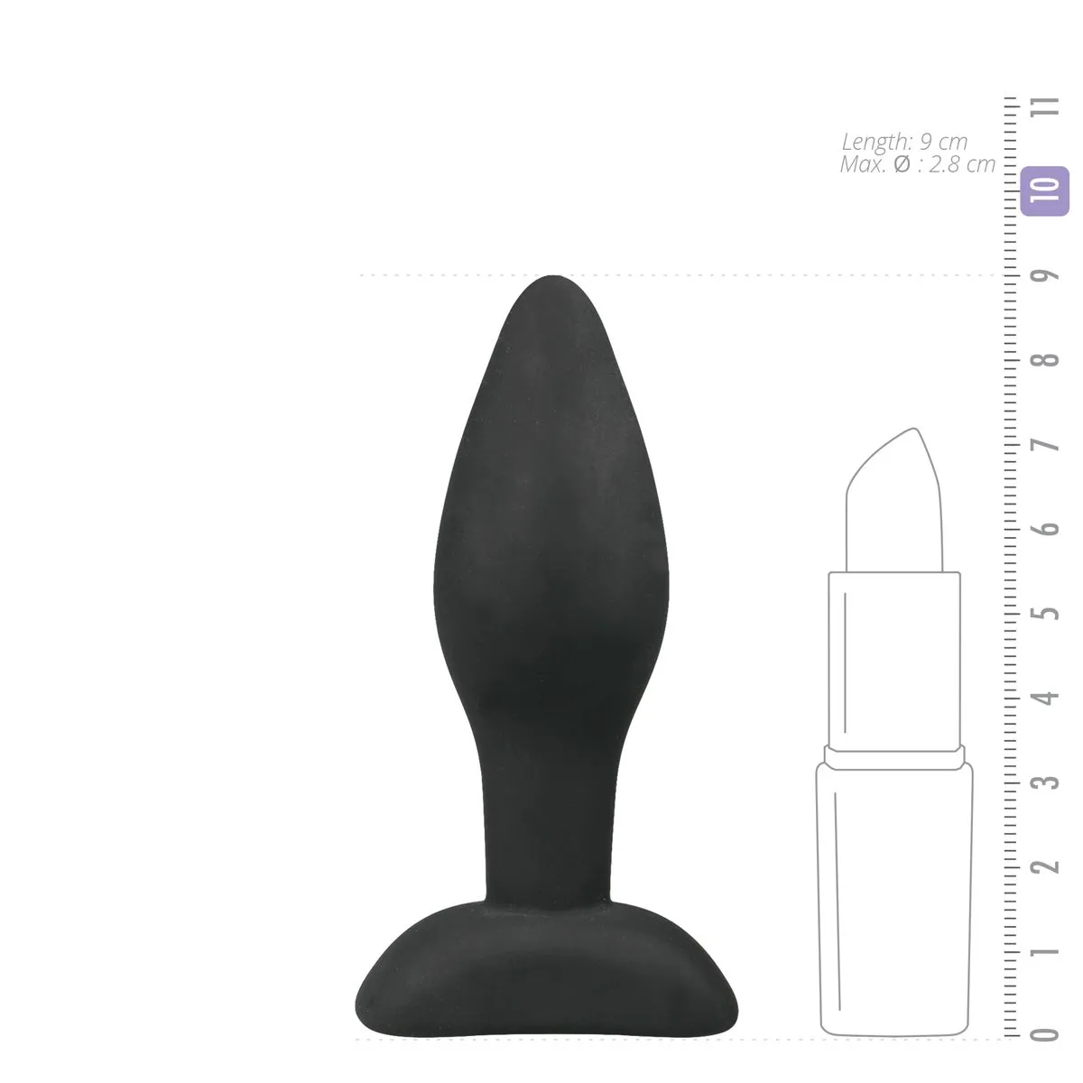 Easytoys Anal Collection - Silicone Buttplug Small Zwart (1 stuk) - image 4