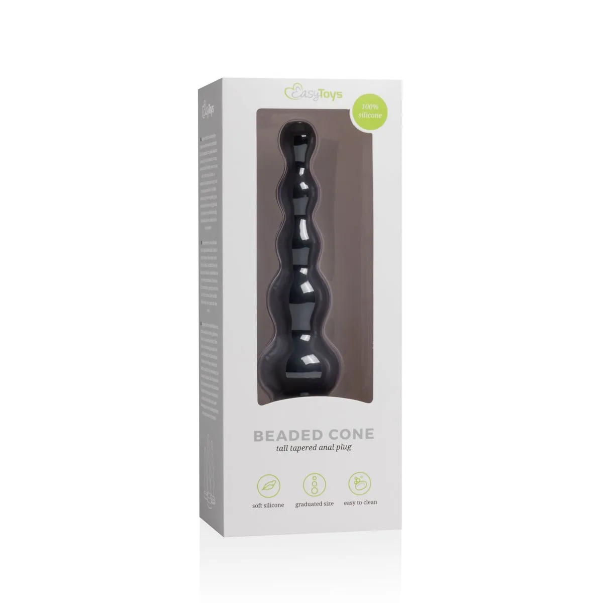 Easytoys Anal Collection - Beaded Cone Zwart (1 stuk) - image 4
