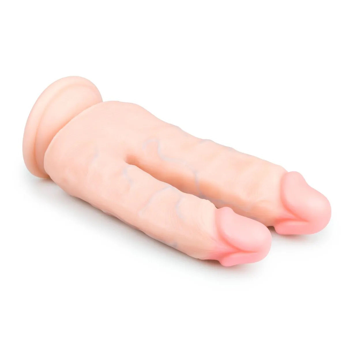 Easytoys Dildo Collection - Realistic Double Dildo with Suction Cup 18 cm Beige (1 stuk) - image 2