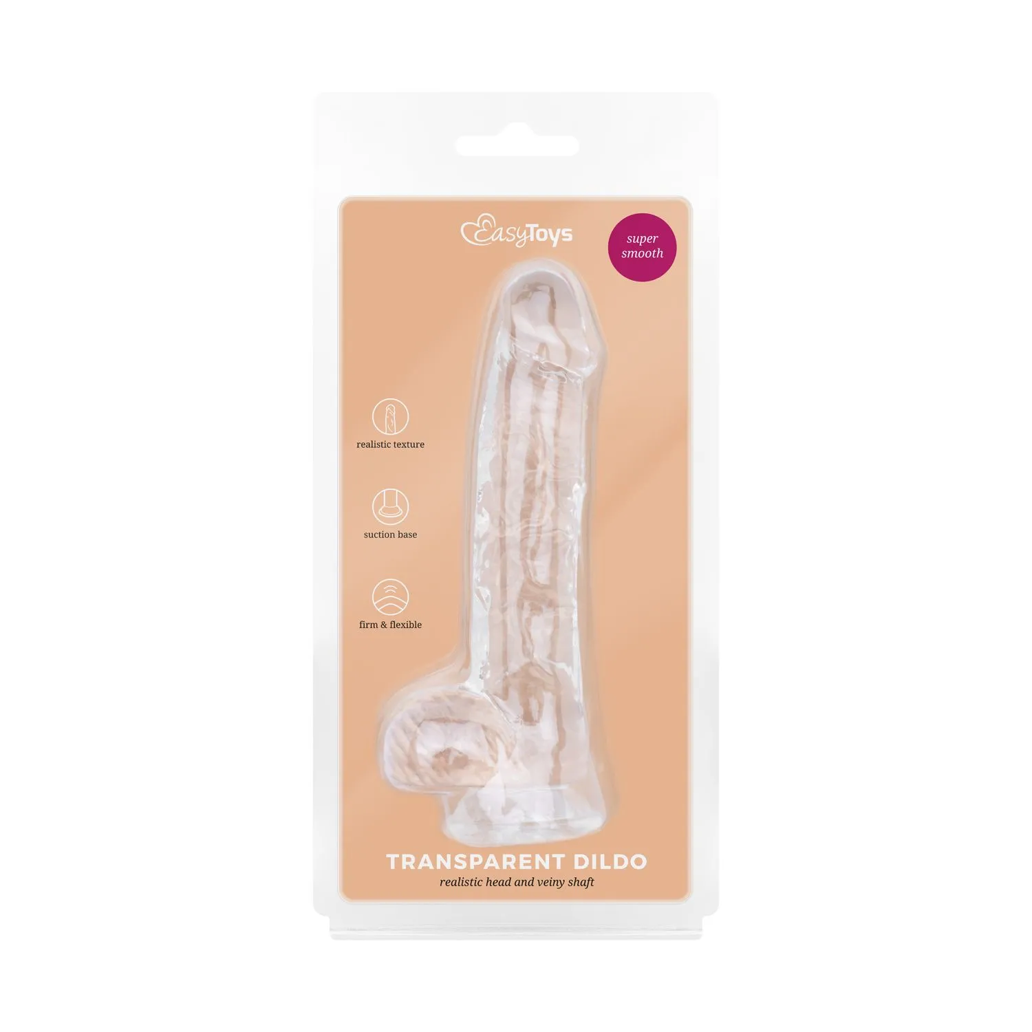 Easytoys Dildo Collection - Jelly Dildo with Balls 13.5 cm Transparant (1 stuk) - image 8