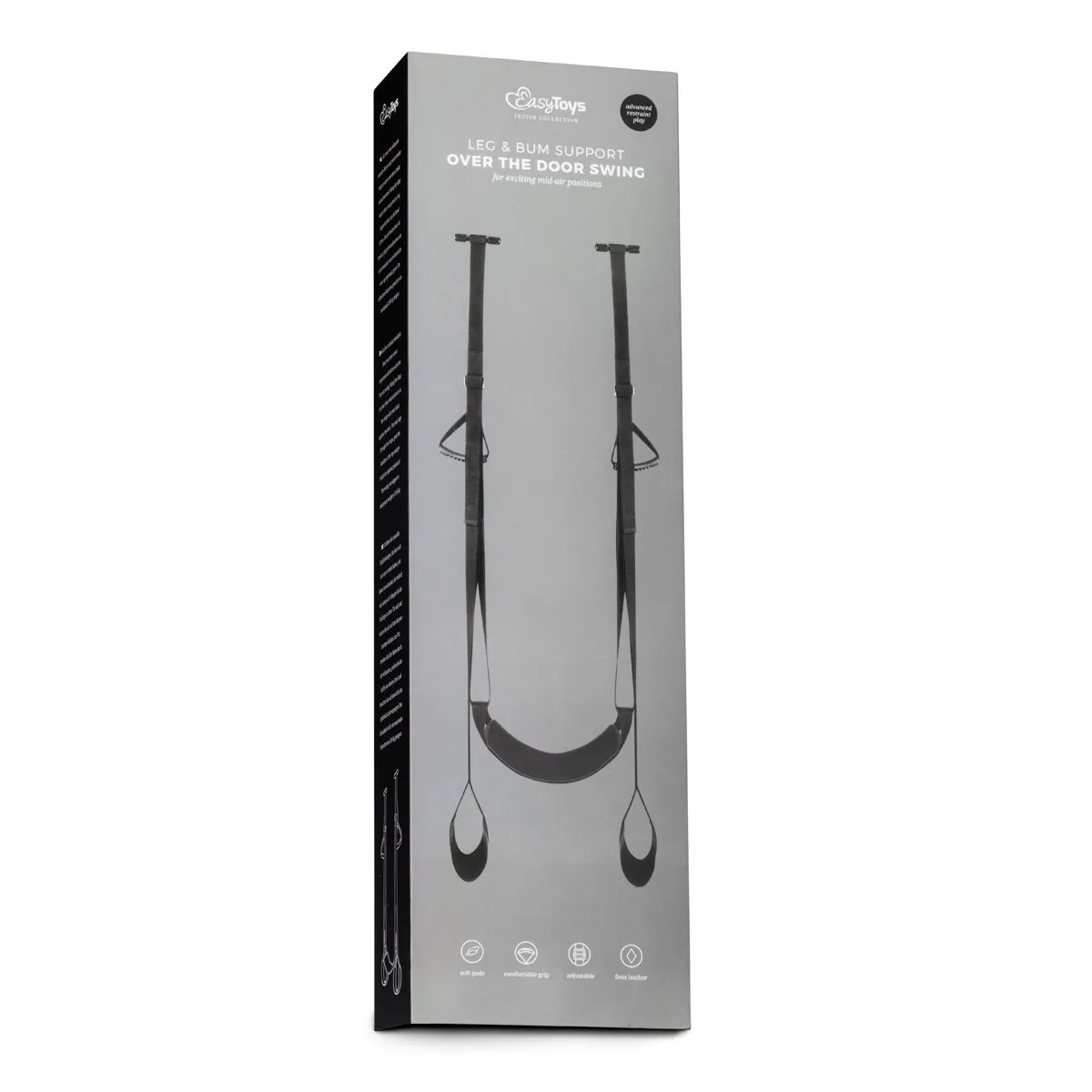 Easytoys Fetish Collection - Leg & Bum Support Over The Door Swing Zwart (1 stuk) - image 2