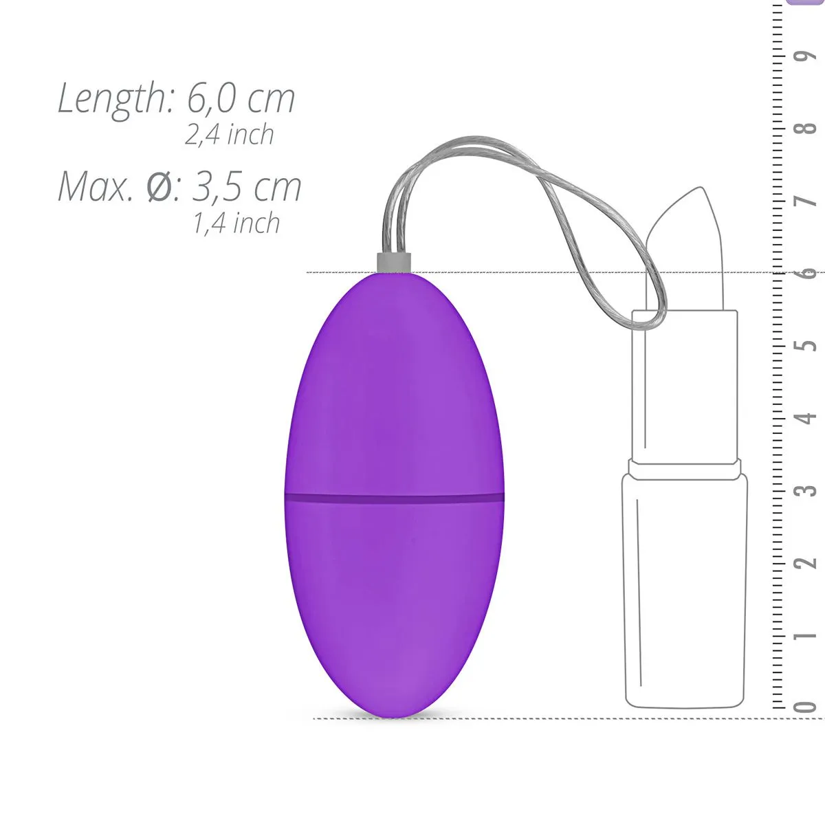 Easytoys Mini Vibe Collection - Remote Control Vibrating Egg Paars (1 stuk) - image 4