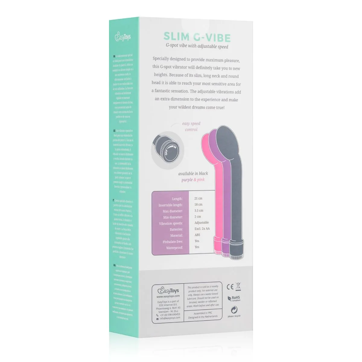 Easytoys Vibe Collection - G-Spot Vibrator Paars (1 stuk) - image 7