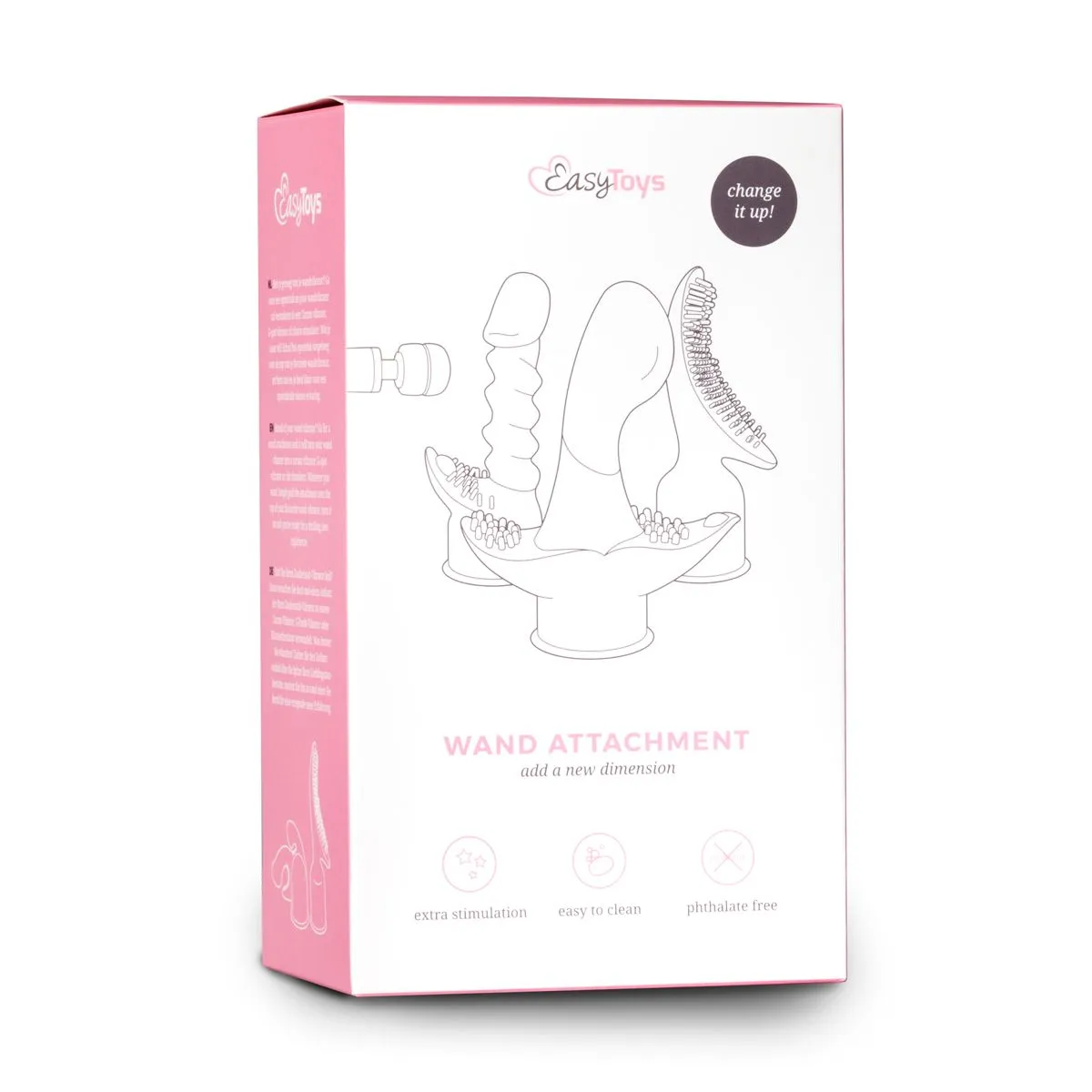 Easytoys Wand Collection - Spiral Wand Attachment Roze (1 stuk)