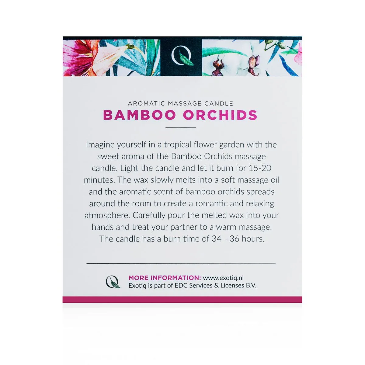 Exotiq - Massage Candle Bamboo Orchids  (200 gr)