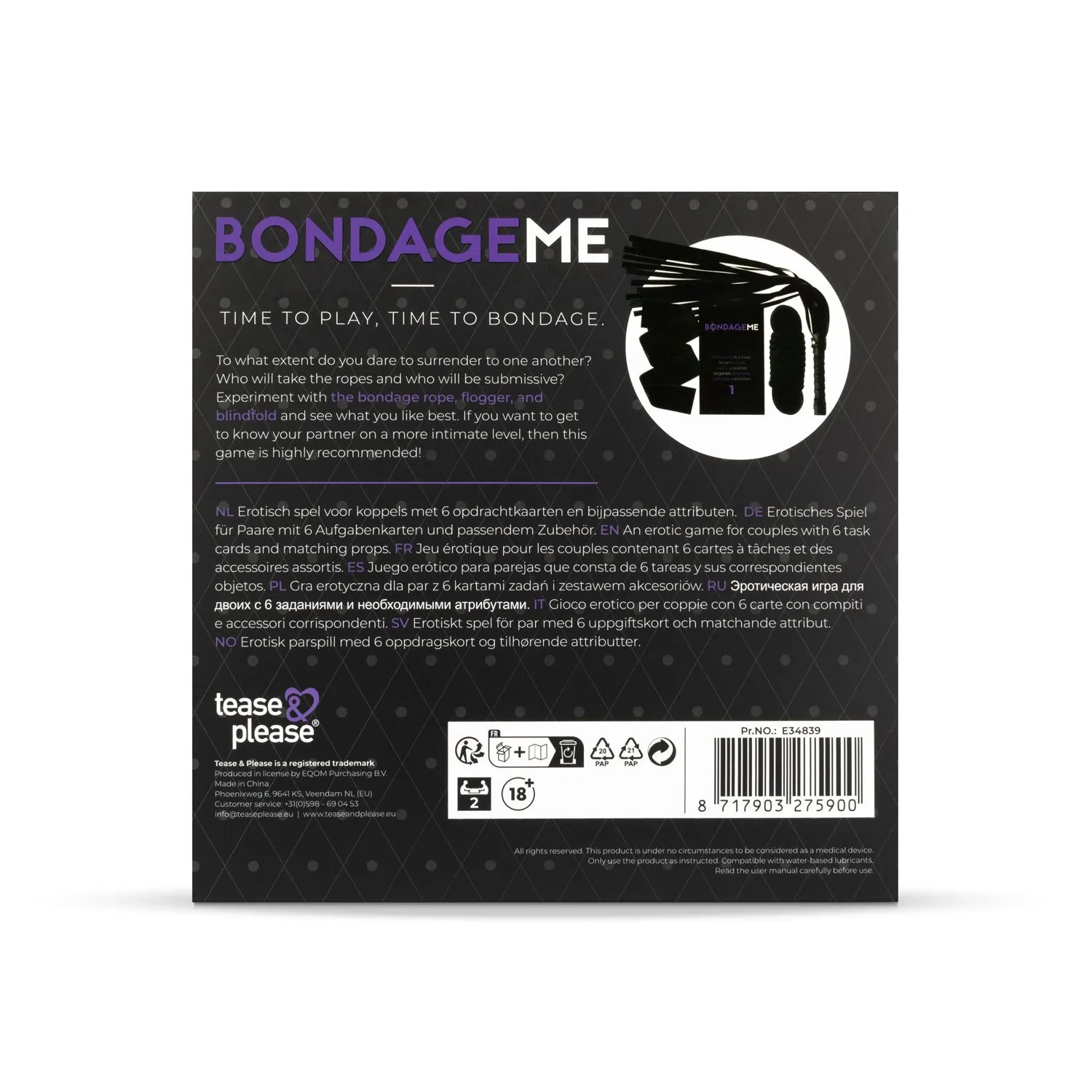 Tease & Please - Time to Play, Time to Bondage   (1 stuk) - image 2
