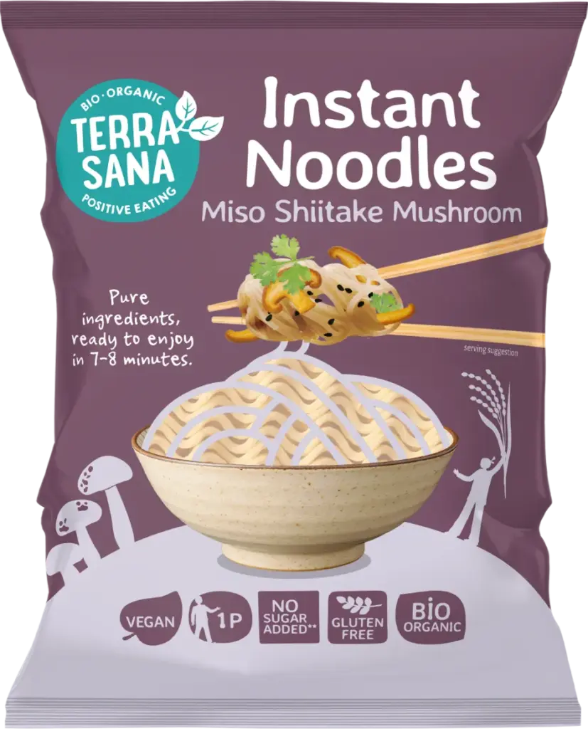 TerraSana Instant Noodles Miso Shiitake Mushroom (90 gr)