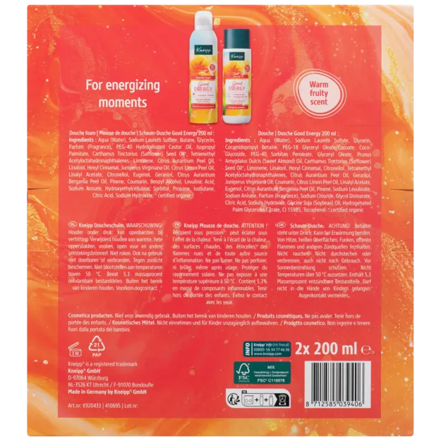 Kneipp Giftset Good Energy Favourites (2 x 200 ml) - image 2