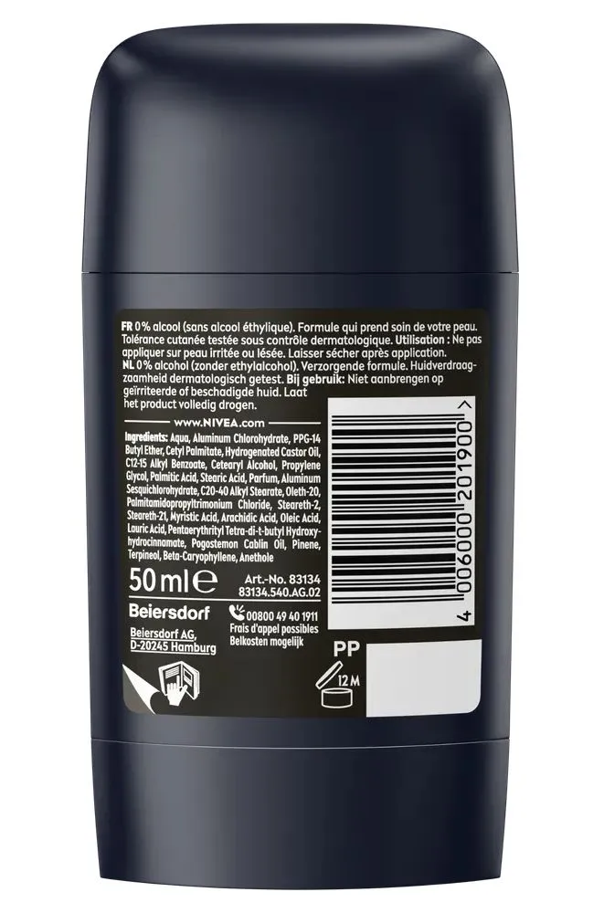 Nivea Men Black & White Invisible Original Anti-transpirant Stick (50 ml)