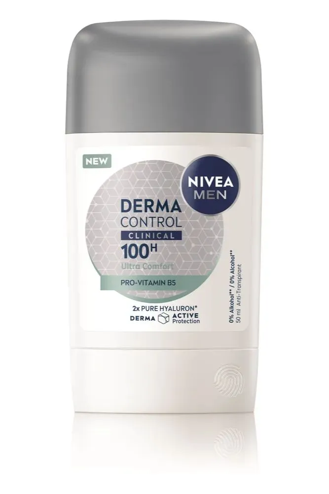 Nivea Men Derma Control Clinical 100h Ultra Comfort Anti-transpirant Stick (50 ml)