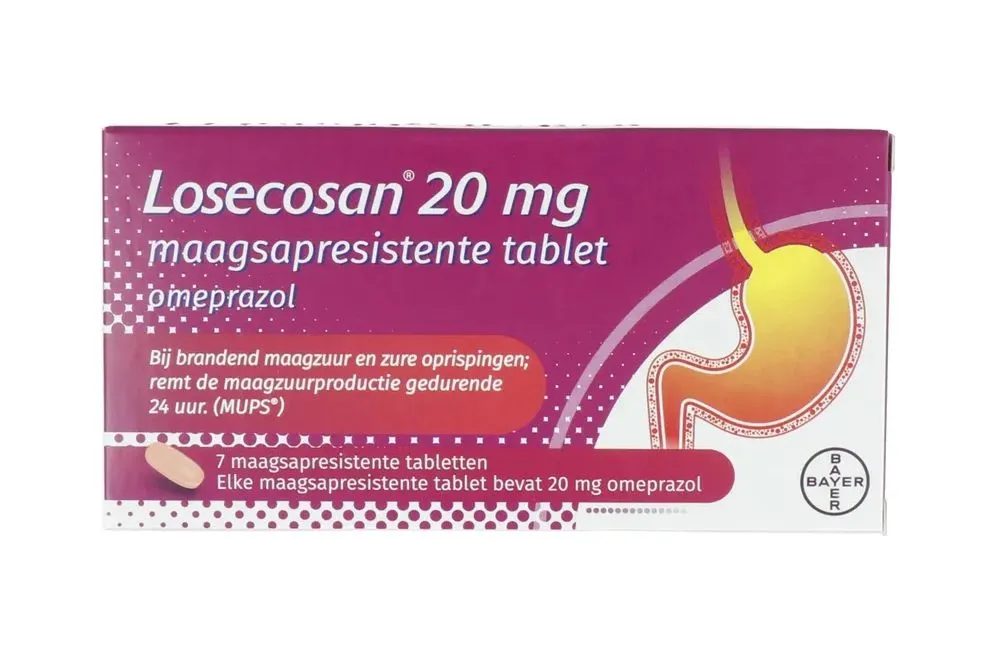Losecosan Omeprazol 20mg Tabletten (7 tabletten)