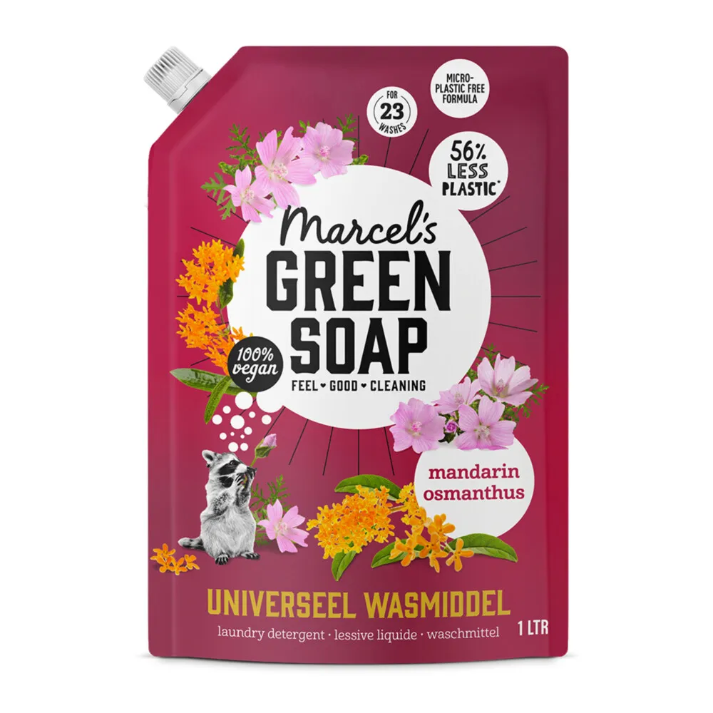 Marcel's Green Soap Wasmiddel Mandarijn & Osmanthus Navulling (1000 ml)