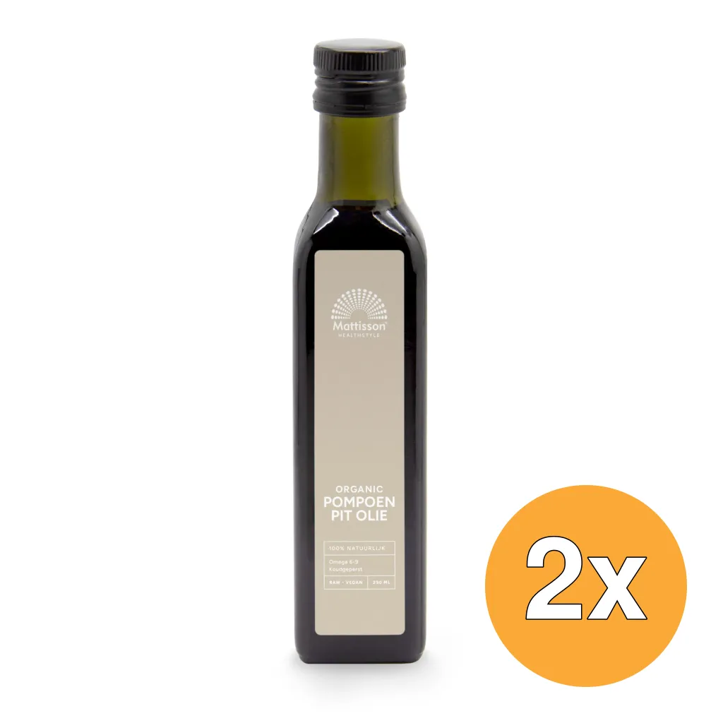 2x Mattisson Absolute Pompoenpitolie Raw Bio (250 ml)