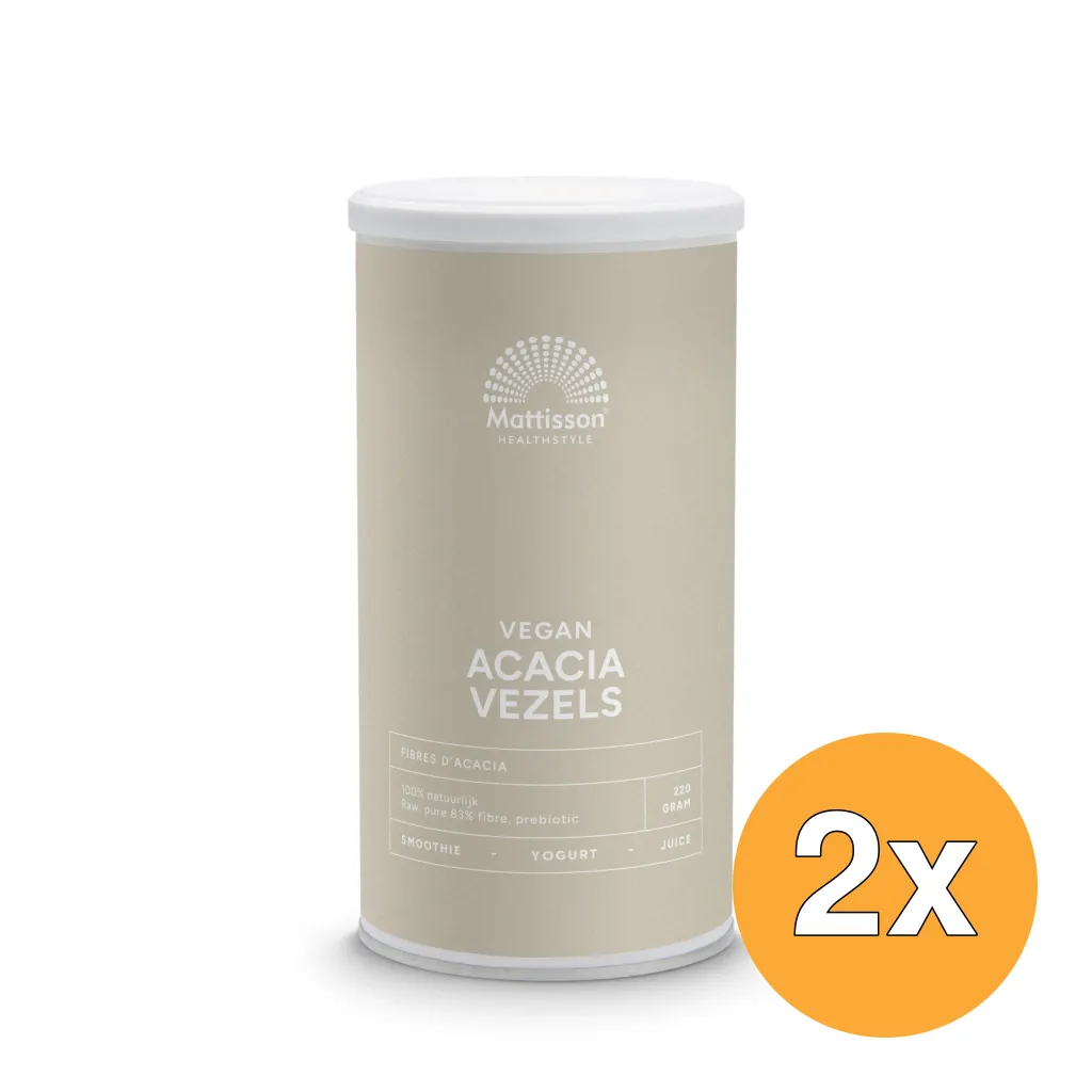 2x Mattisson Vegan Acacia Vezels 83% Vezels (220 gr)