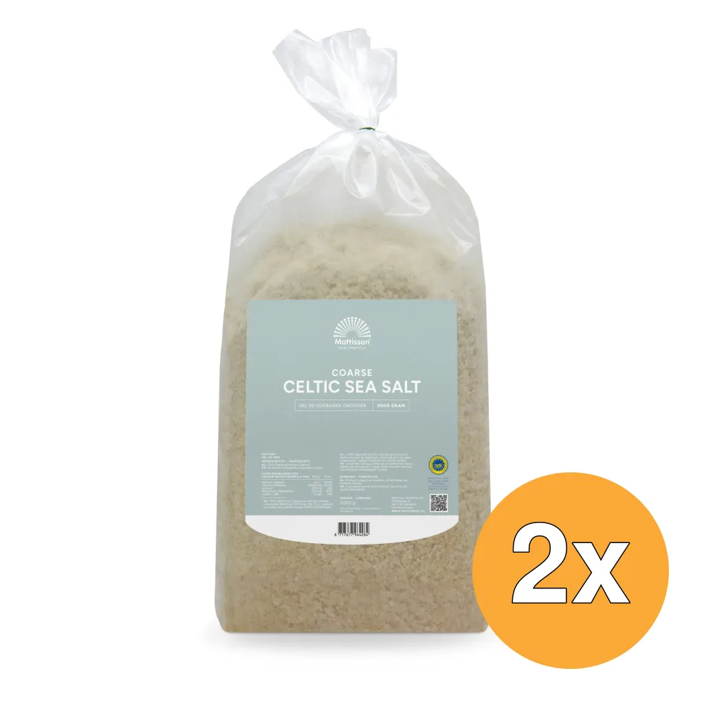 2x Mattisson Keltisch Zeezout Celtic Sea Saltgrof (5000 gr)
