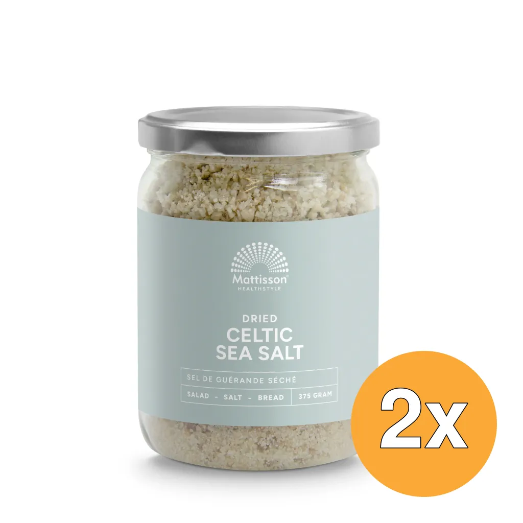 2x Mattisson Keltisch Zeezout Gedroogd (375 gr)