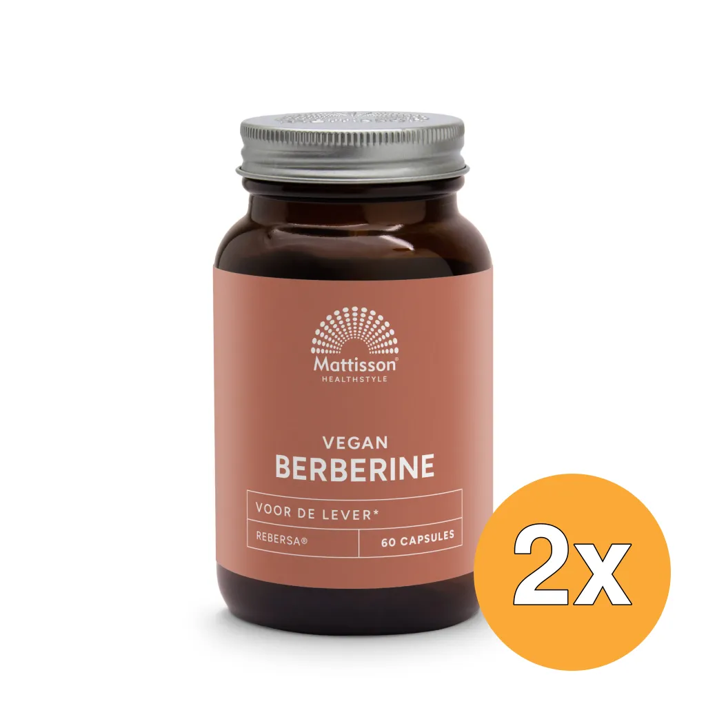 2x Mattisson Berberine 500Mg Rebersa (60 capsules)
