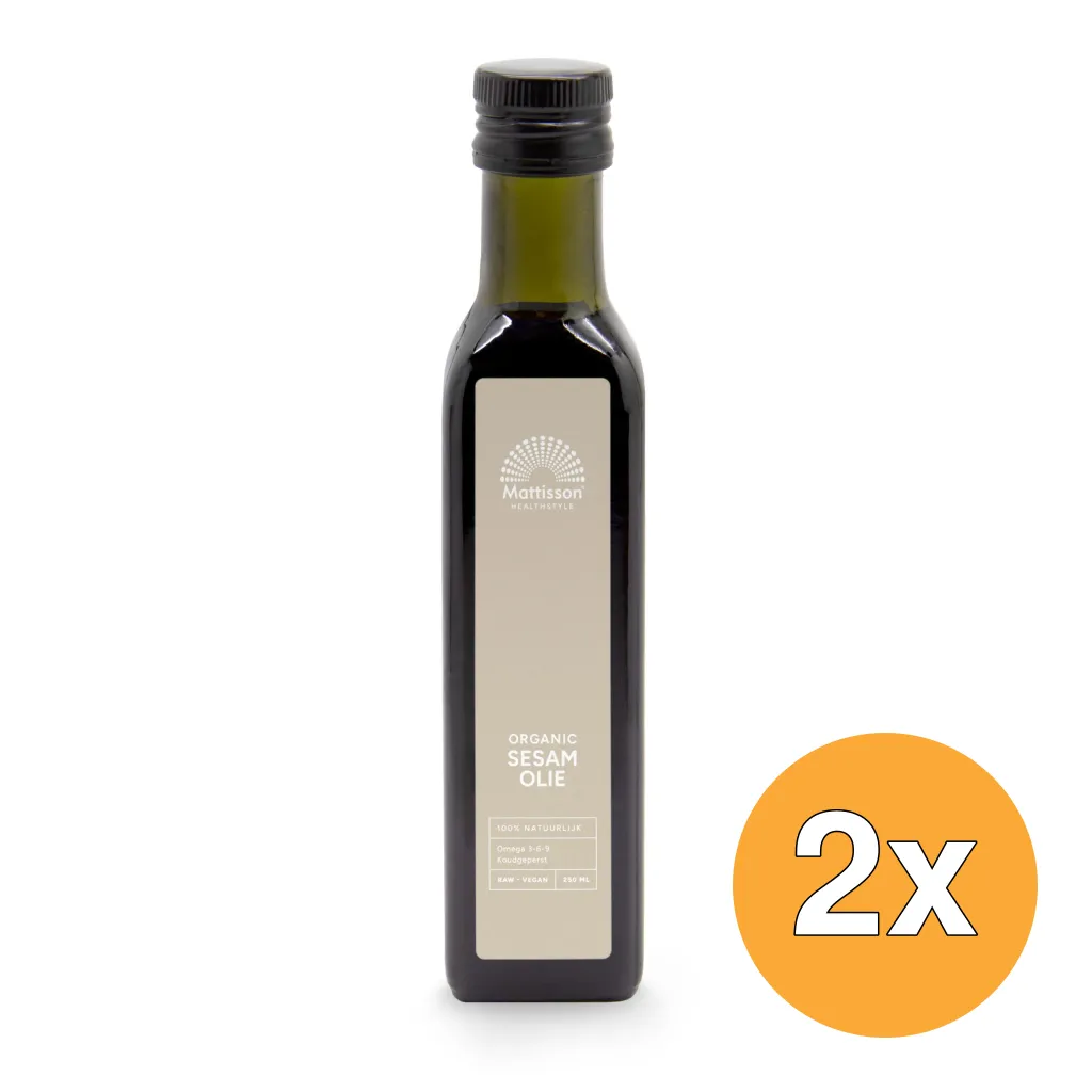 2x Mattisson Absolute Sesamolie Raw Bio (250 ml)