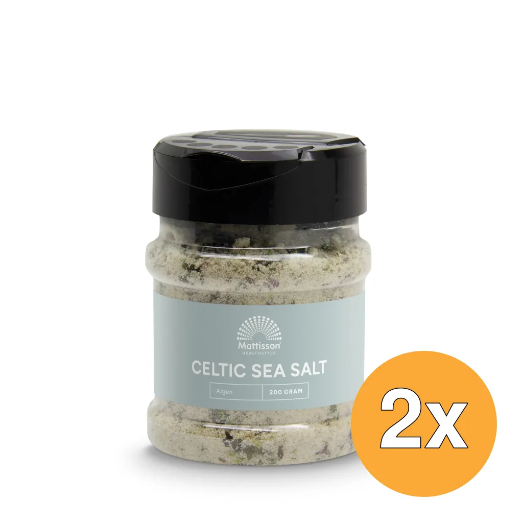 2x Mattisson Keltisch Zeezout Celtic Sea Salt Algen (200 gr)