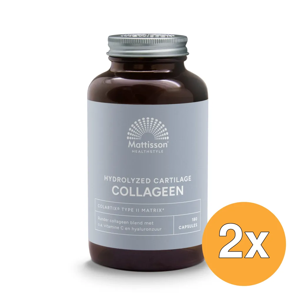 2x Mattisson Collageen Peptan Type Iim Bio (180 capsules)