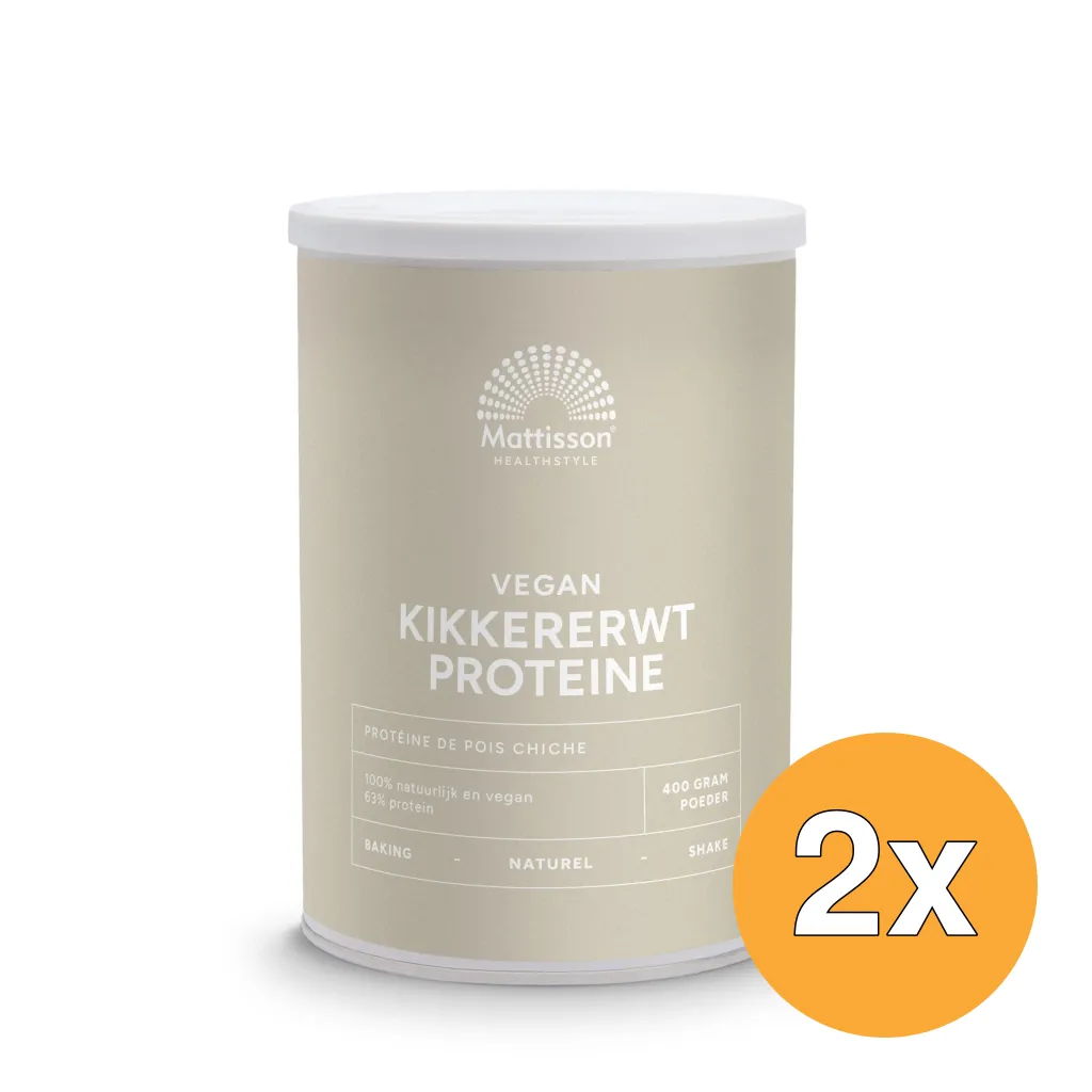 2x Mattisson Kikkererwt Proteine (400 gr)