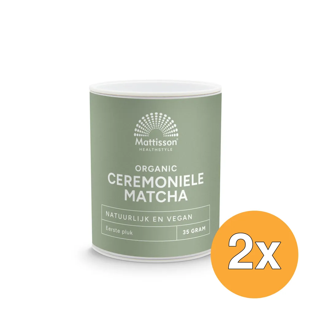 2x Mattisson Organic Ceremoniële Matcha Poeder (35 gr)