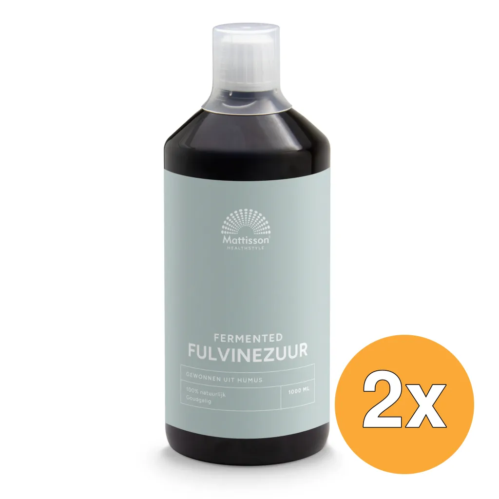 2x Mattisson Fermented Fulvine Zuur - Fulvic Acid (1000 ml)