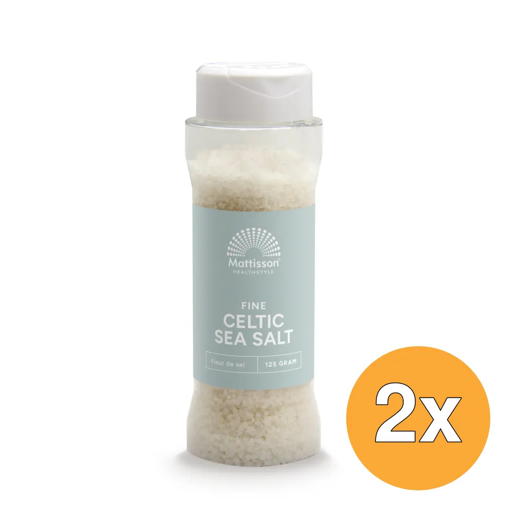 2x Mattisson Keltisch Zeezout Celtic Sea Salt Fleur De Sel (125 gr)