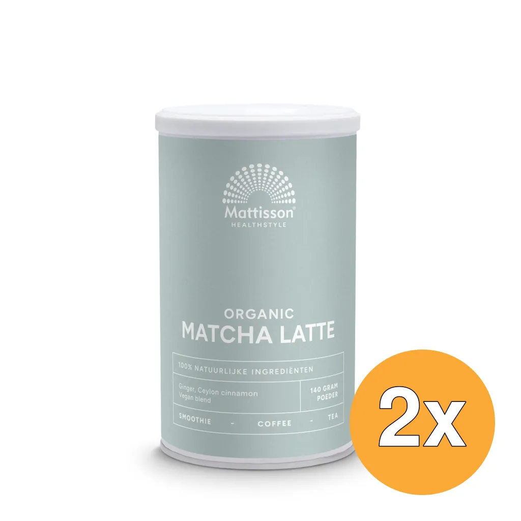 2x Mattisson Latte Matcha Gember - Ceylon Kaneel Bio (140 gr)