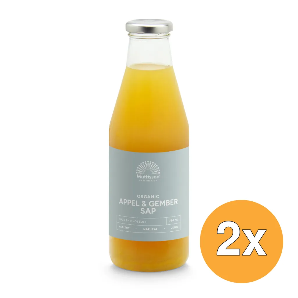 2x Mattisson Appel & Gembersap Bio (750 ml)