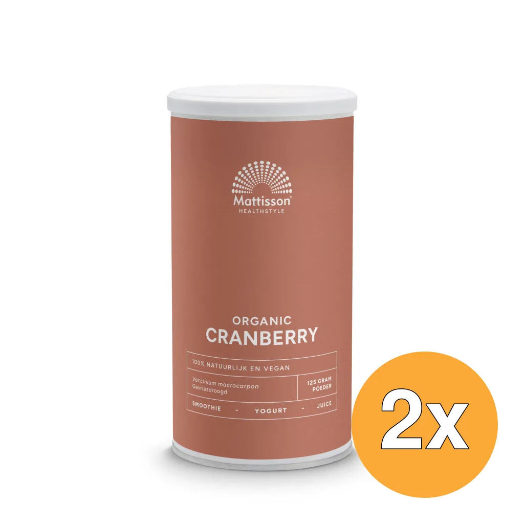 2x Mattisson Absolute Cranberry Powder Bio (125 gr)