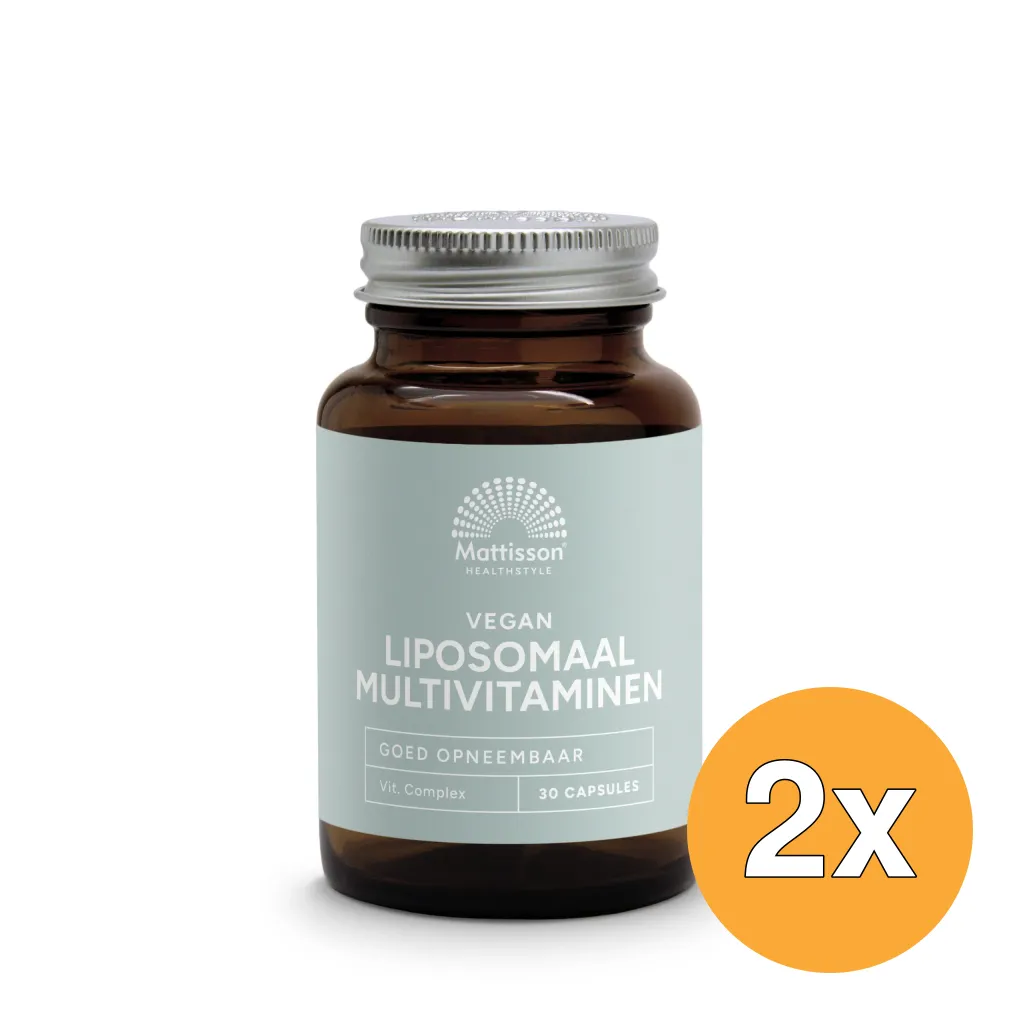 2x Mattisson Vegan Liposomaal Multivitamine (30 vega capsules)