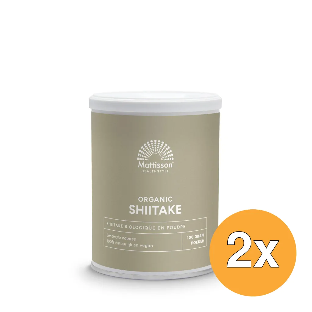 2x Mattisson Shiitake Poeder Bio (100 gr)
