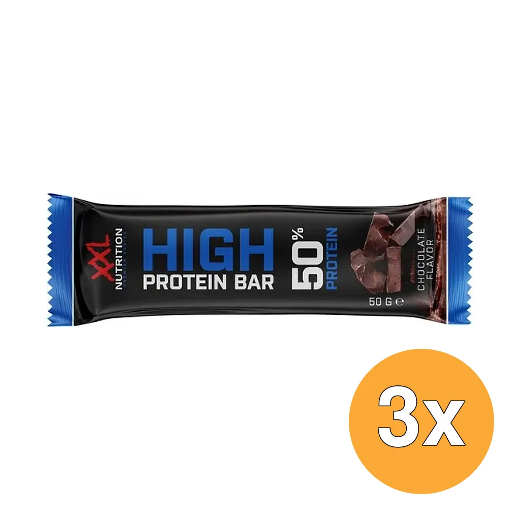 3x XXL Nutrition High Proteine Bar Chocolade (50 gr)