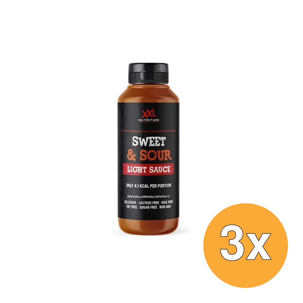 3x XXL Nutrition Light Saus - Sweet & Sour (265 ml)