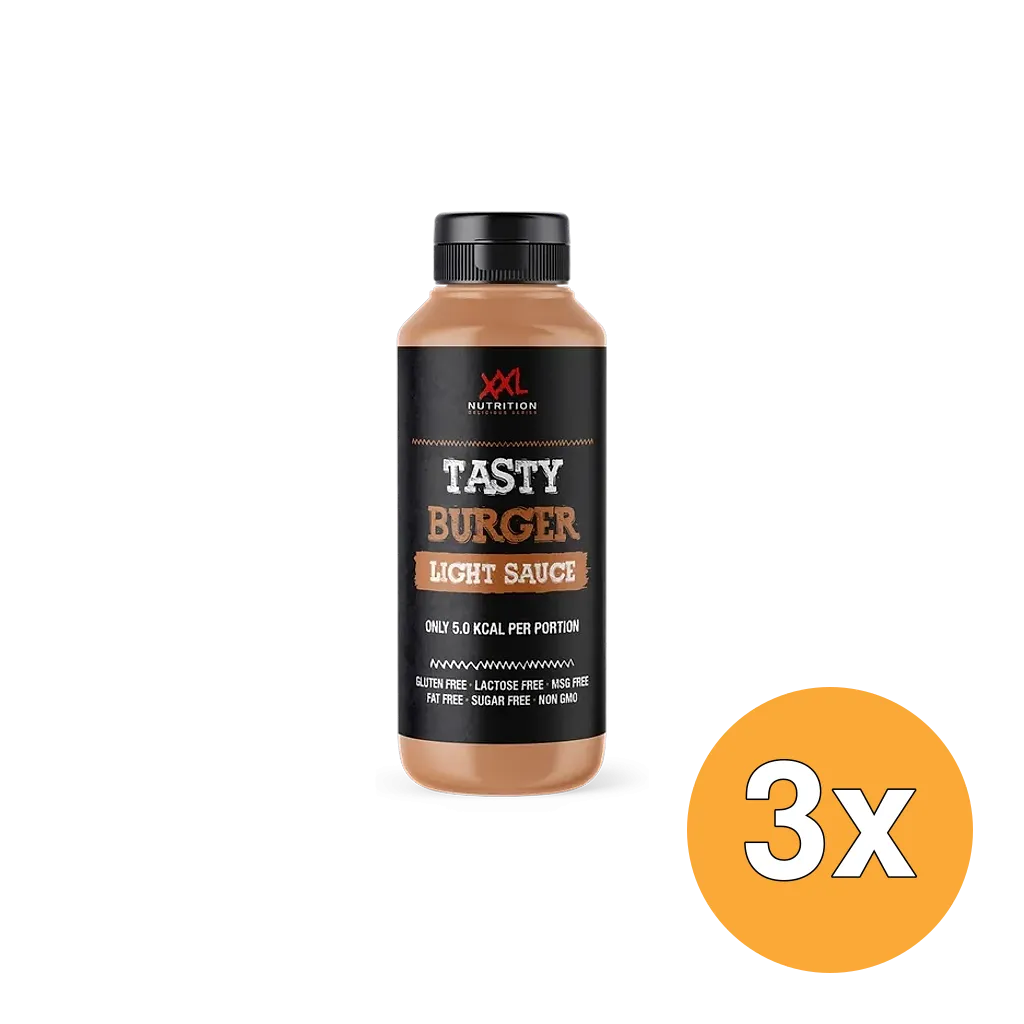3x XXL Nutrition Light Saus - Tasty Burger Sauce (265 ml)