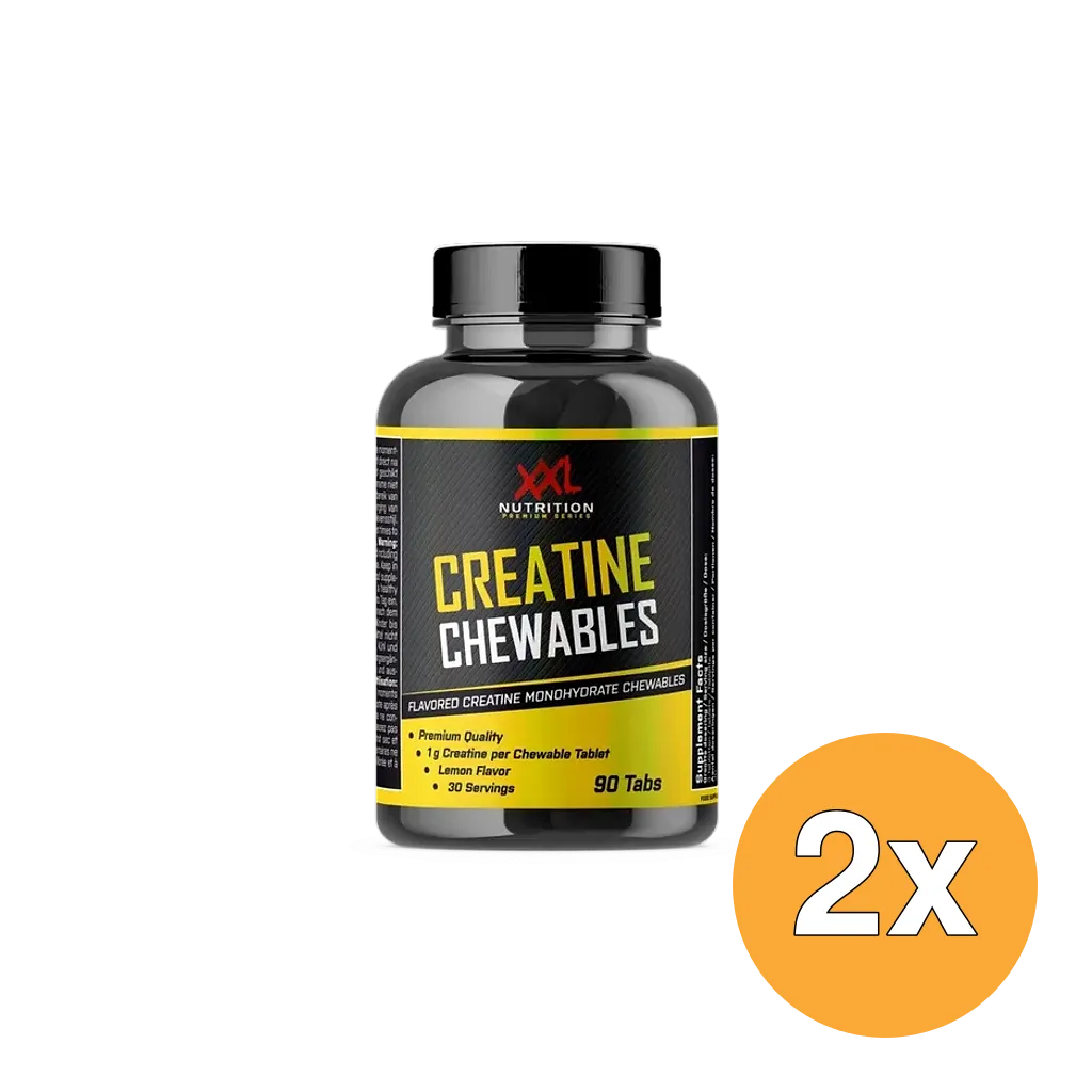 2x XXL Nutrition Creatine Chewables (90 Tabletten)