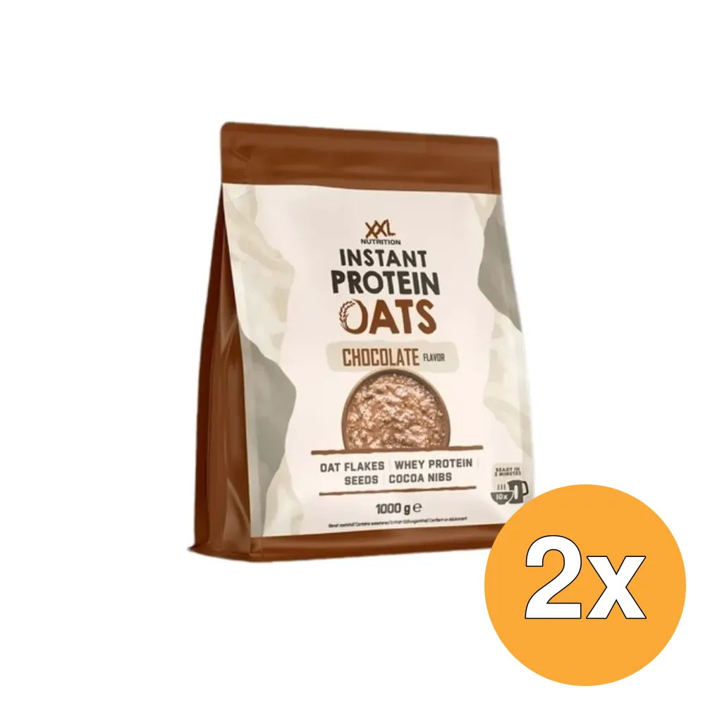 2x XXL Nutrition Instant Protein Oats Chocolade (1000 gr)