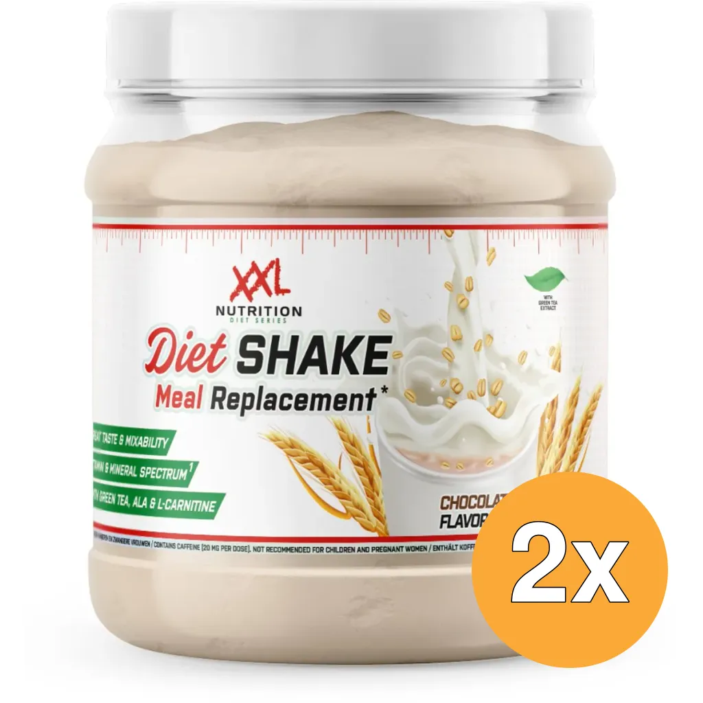 2x XXL Nutrition Diet Shake Chocolade (480 gr)