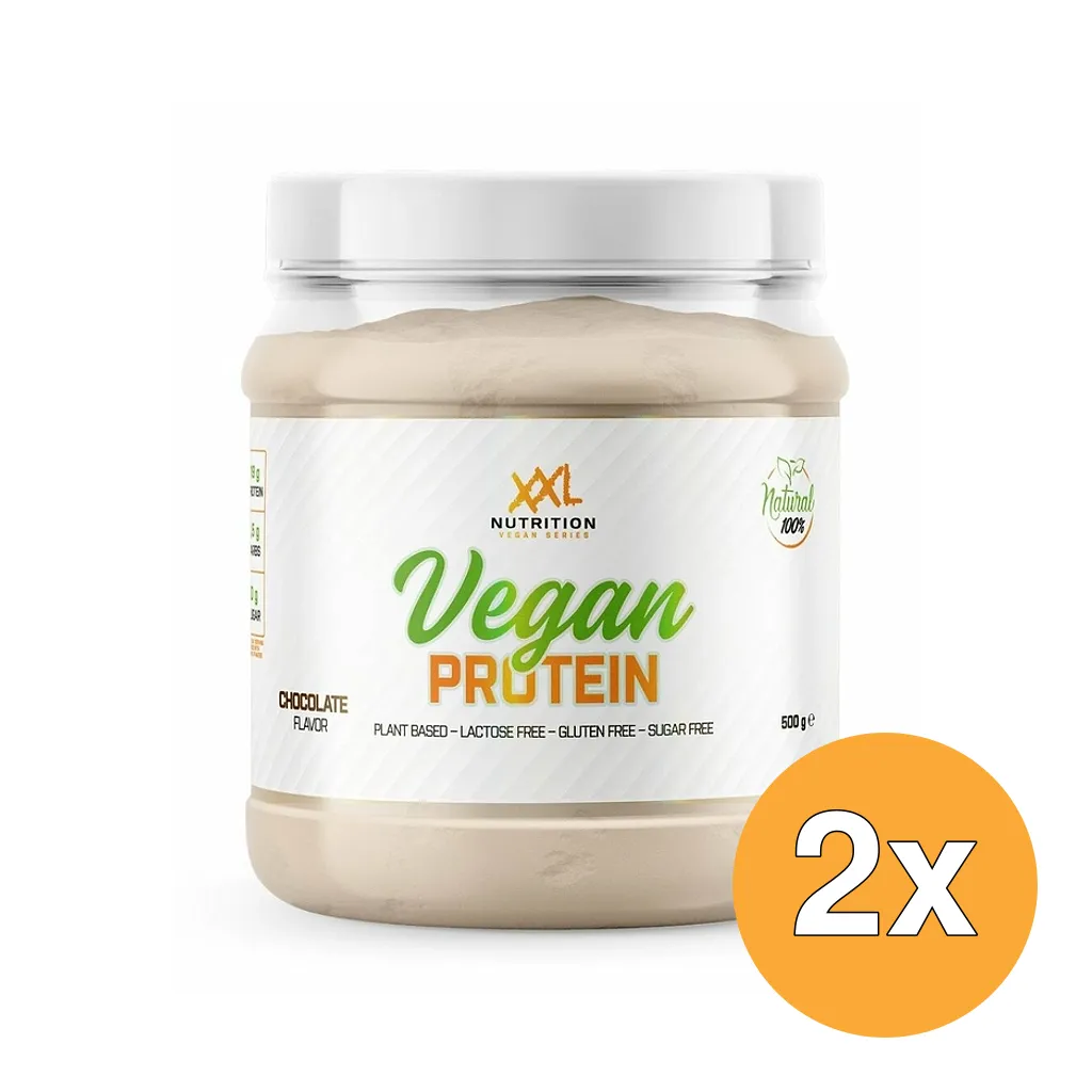 2x XXL Nutrition Vegan Protein Chocolade (500 gr)