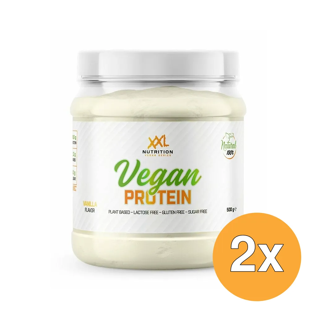 2x XXL Nutrition Vegan Protein Vanille (500 gr)