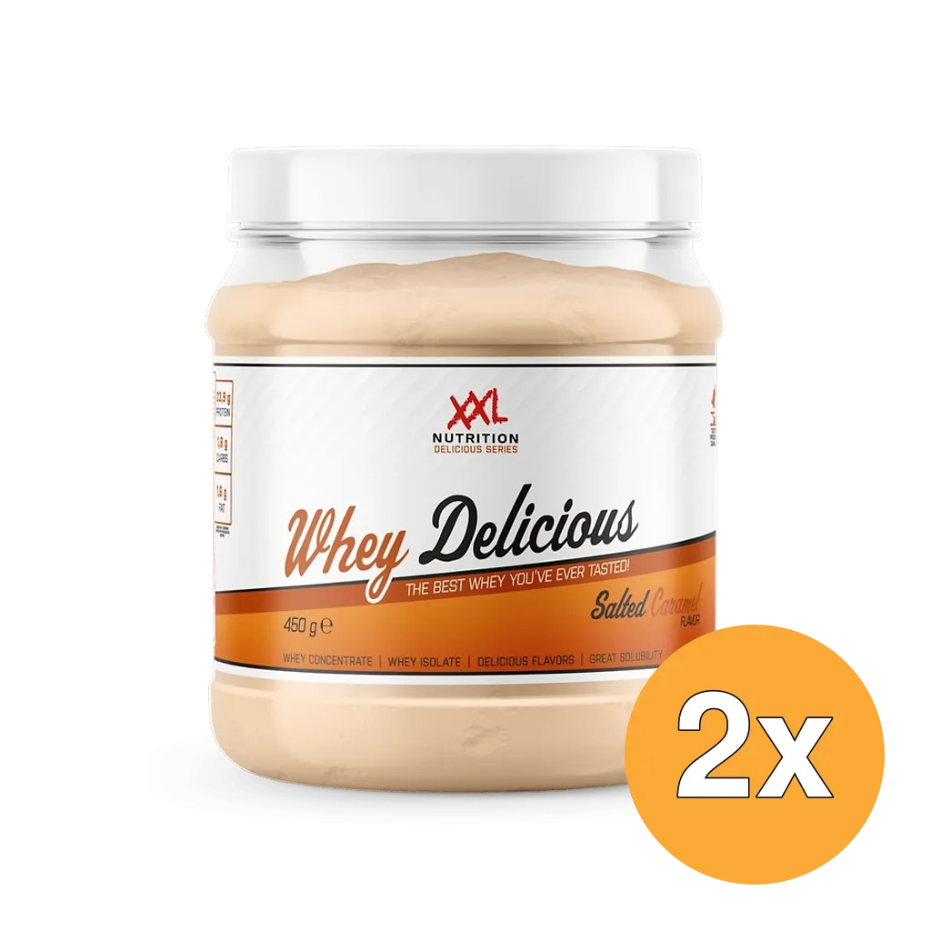 2x XXL Nutrition Whey Delicious Salted Caramel (450 gr)