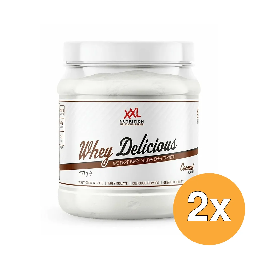 2x XXL Nutrition Whey Delicious Kokos (450 gr)
