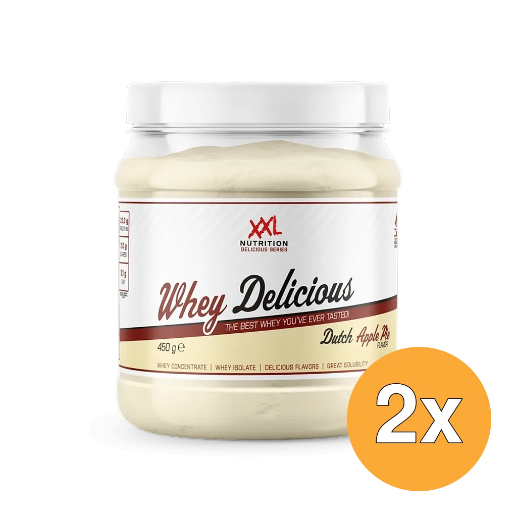 2x XXL Nutrition Whey Delicious Appeltaart (450 gr)