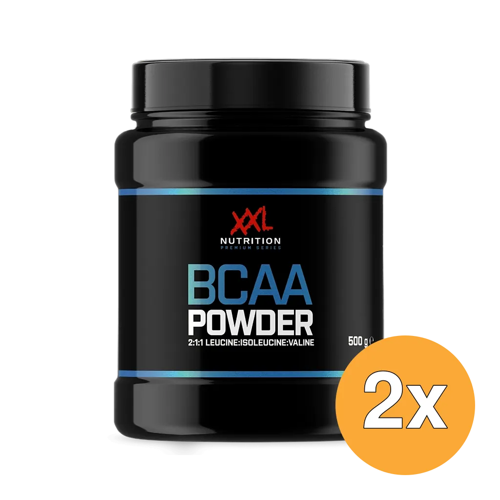 2x XXL Nutrition BCAA Powder Green Apple (500 gram)