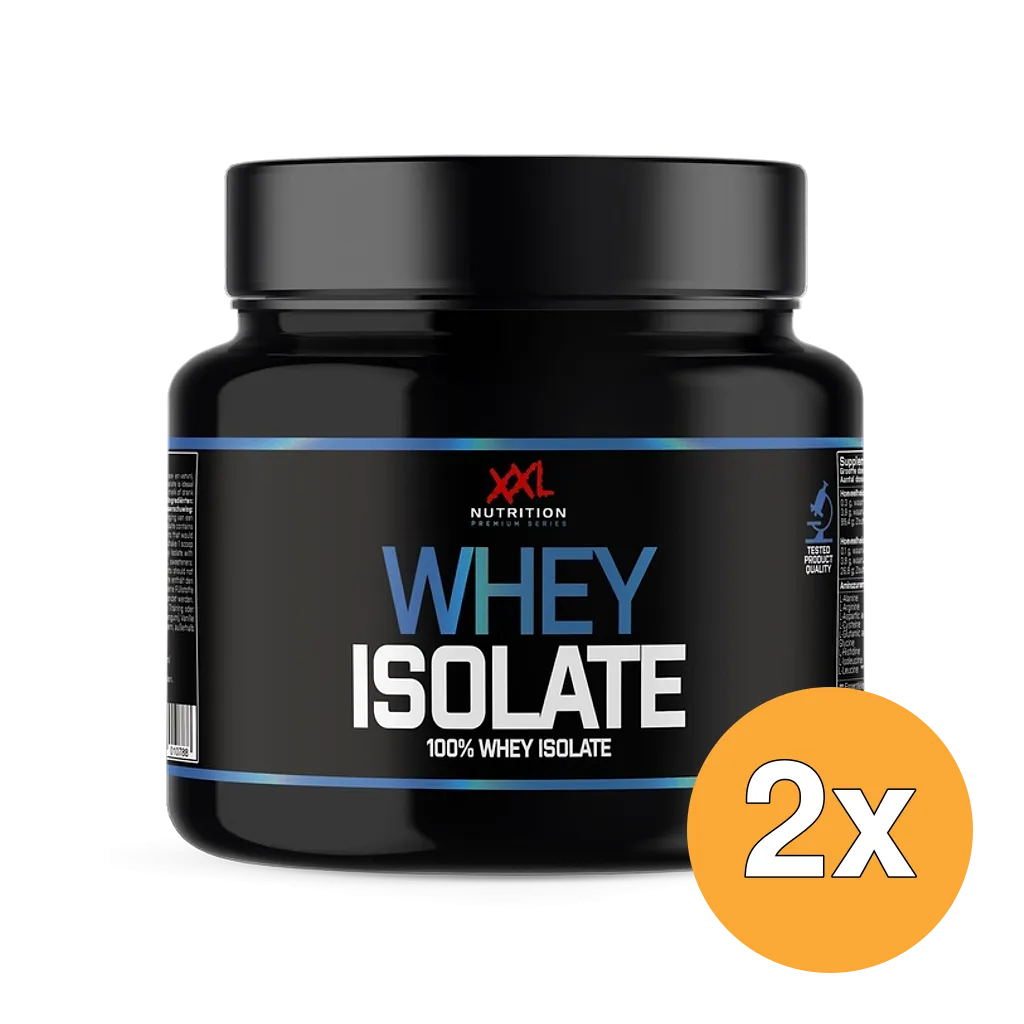 2x XXL Nutrition Whey Isolaat Chocolade (450 gr)