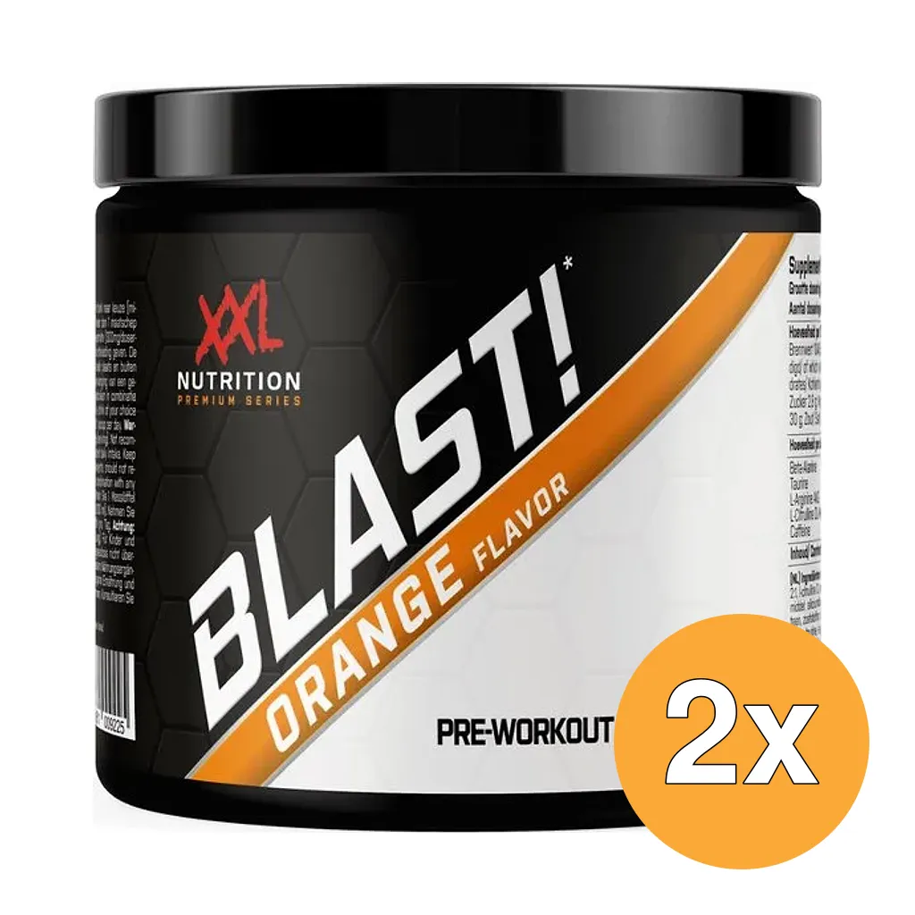 2x XXL Nutrition Blast Pre Workout Orange (300 gr)
