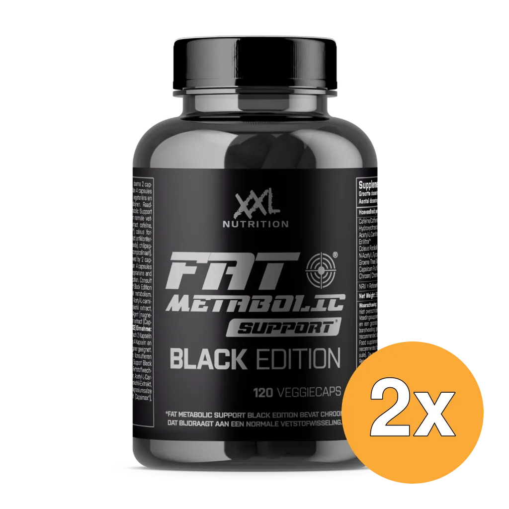 2x XXL Nutrition Fat Metabolic Support Black Edition (120 Vega Capsules)