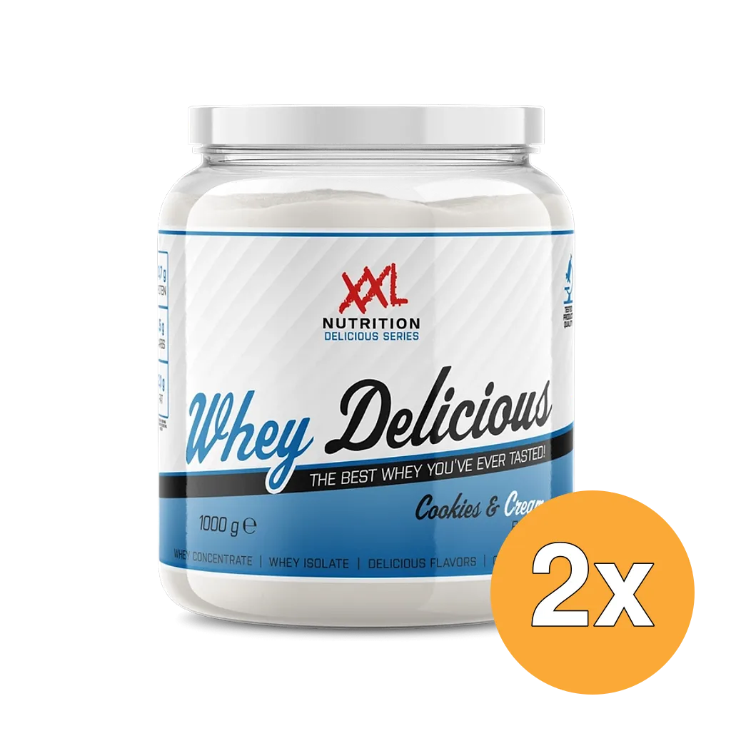 2x XXL Nutrition Whey Delicious Cookies & Cream (1000 gr)