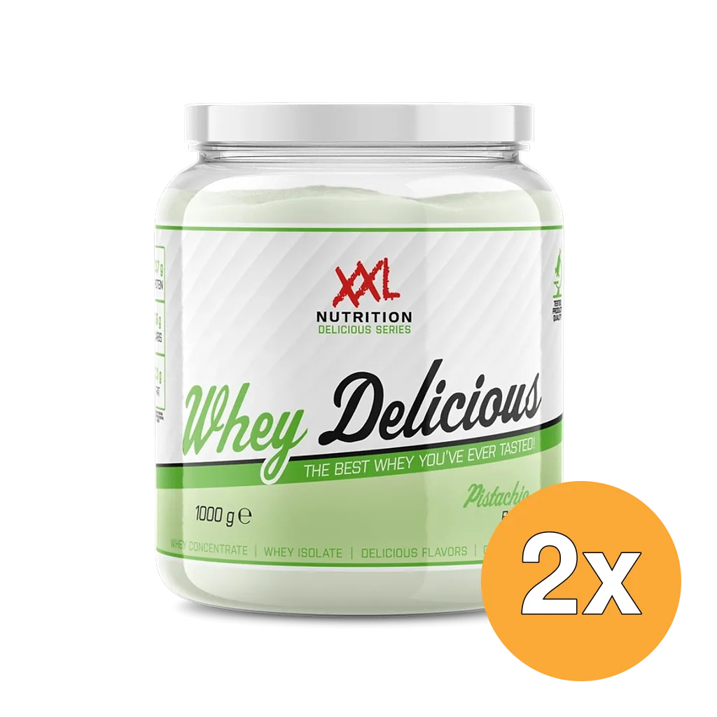 2x XXL Nutrition Whey Delicious Pistache (1000 gr)